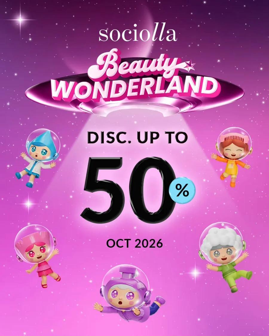 Beauty Wonderland: Diskon hingga 50%