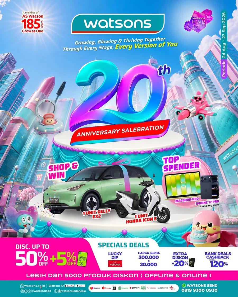 20th Anniversary Salebration: Disc Up to 50%
