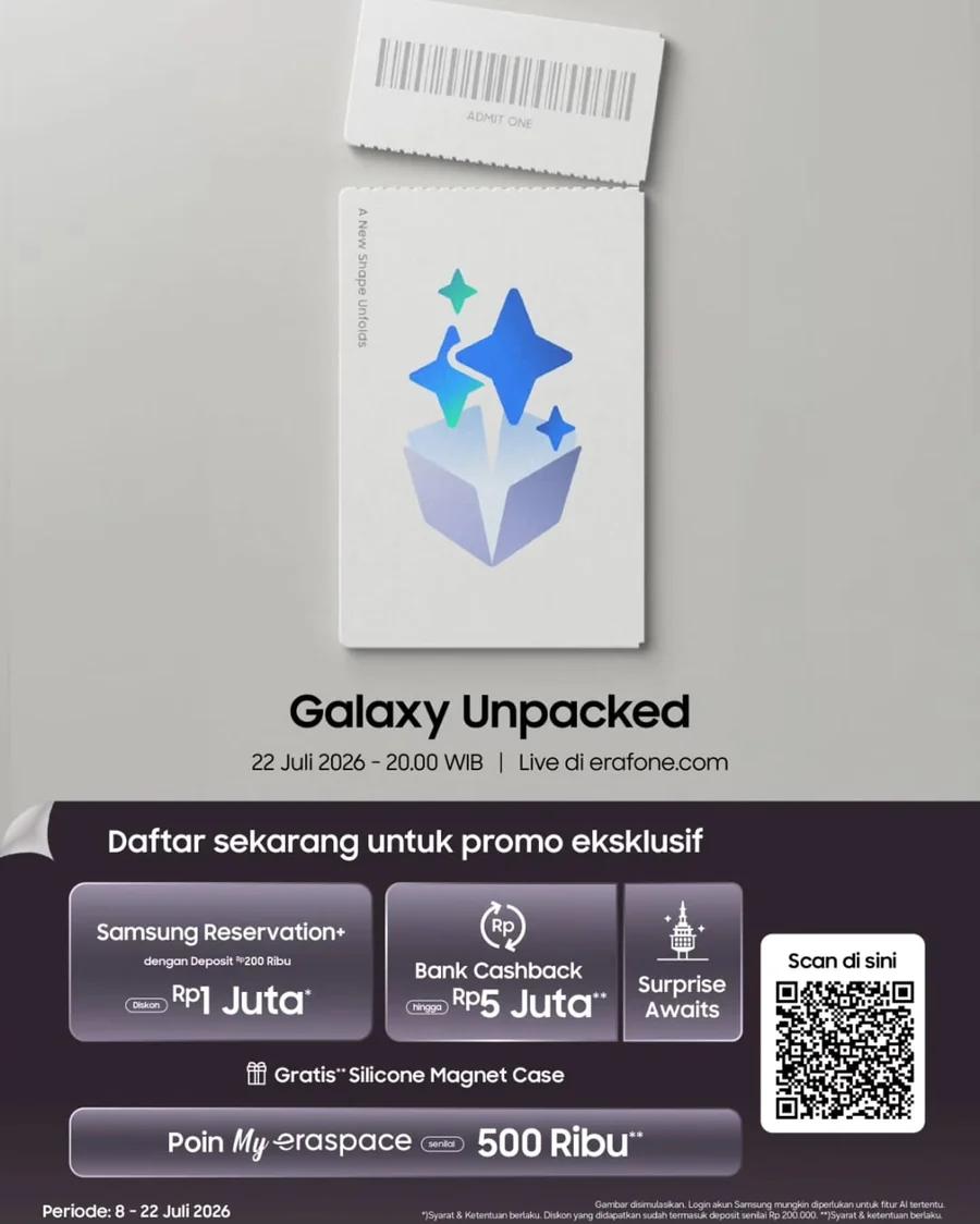 Galaxy Unpacked 2026: Reservation Benefits up to Rp6,8 Juta