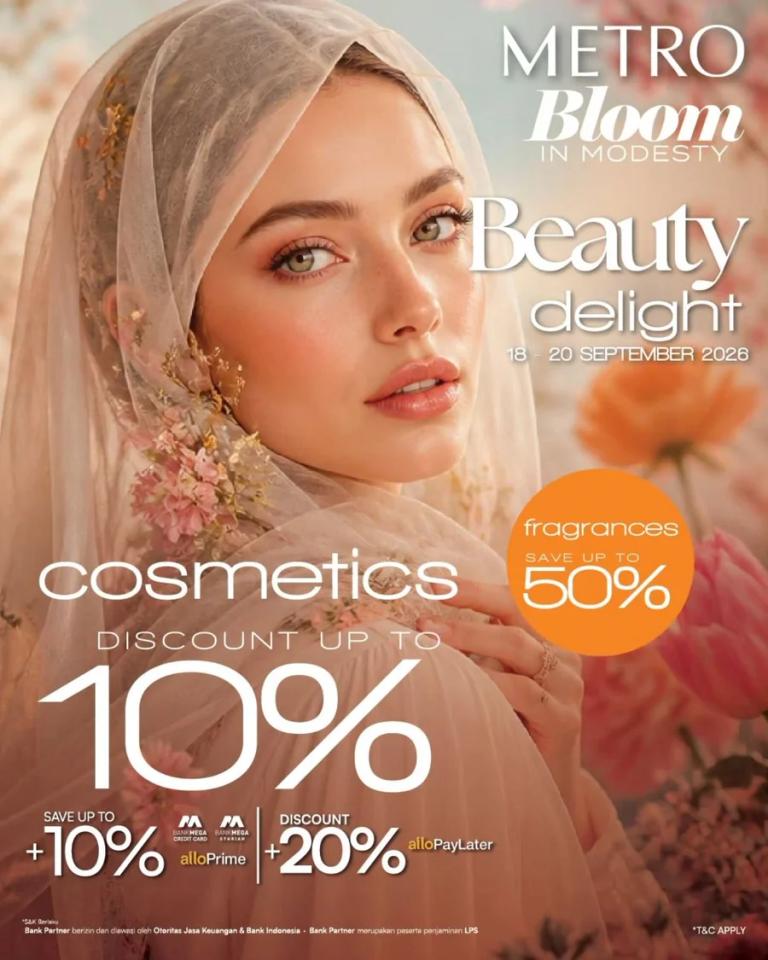 METRO Beauty Delight: Cosmetics 10%, Fragrances Up to 50%
