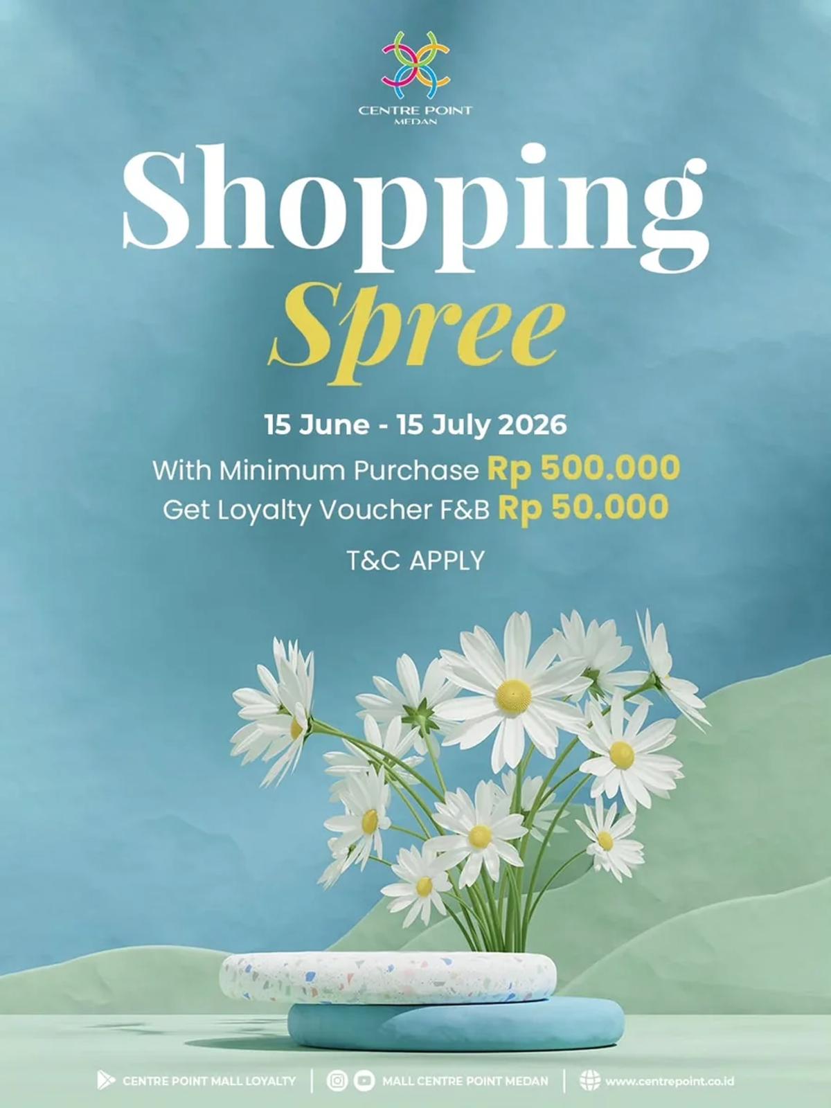 Shopping Spree: Get a Rp50.000 F&B Loyalty Voucher