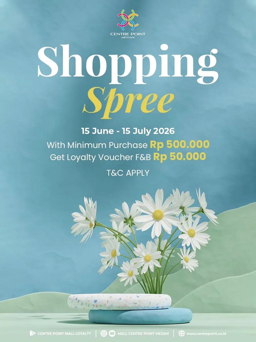 Shopping Spree: Get a Rp50.000 F&B Loyalty Voucher