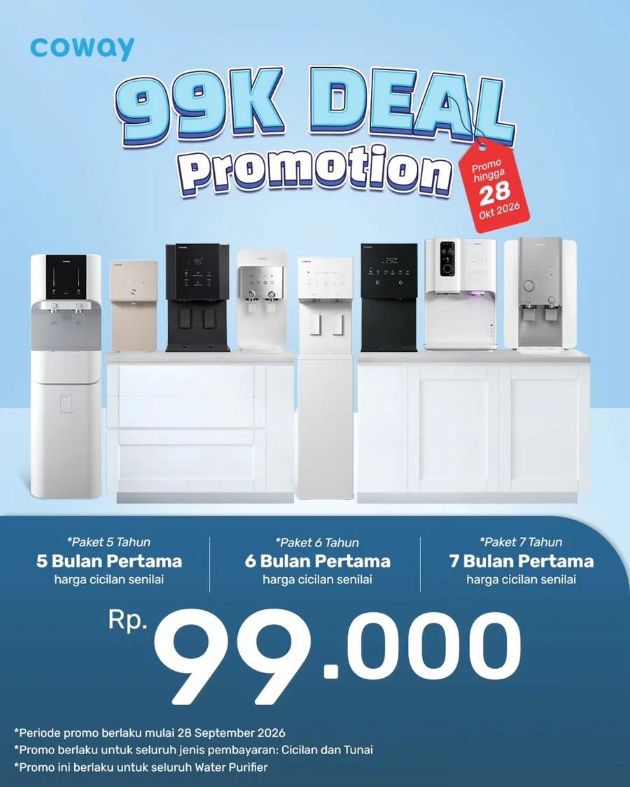 99K Deal Water Purifier: Cicilan Senilai Rp99.000