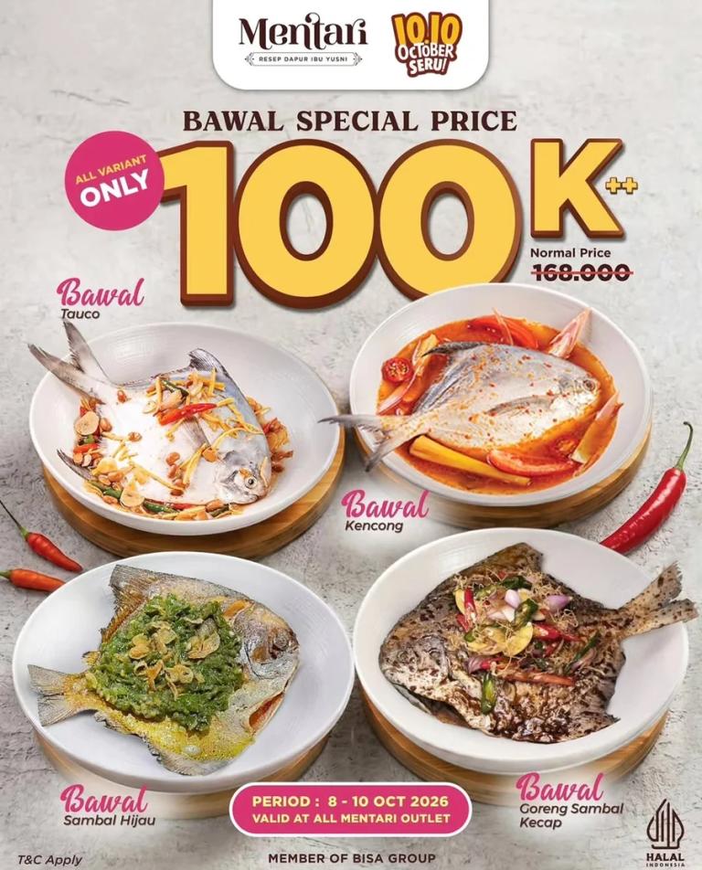 10.10 Oktober Seru: Bawal All Variants Rp100K++