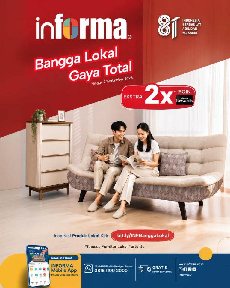Bangga Lokal Gaya Total: Ekstra 2x Poin Rewards
