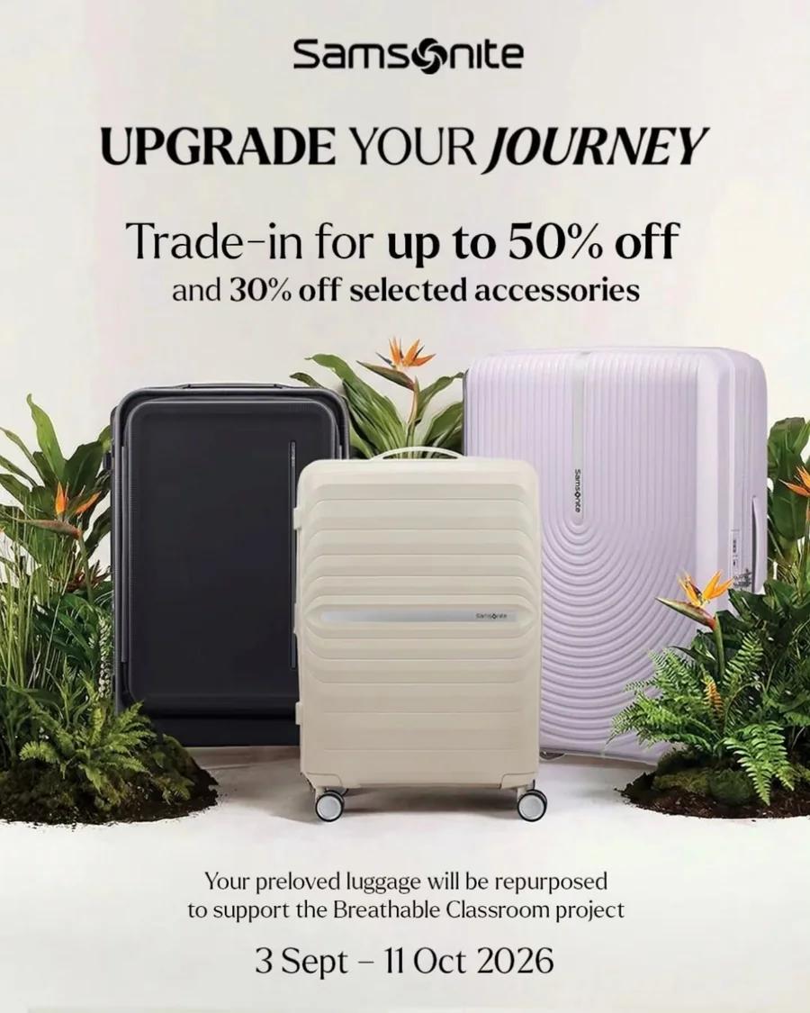 Samsonite Luggage Trade-In: Up to 50% Off