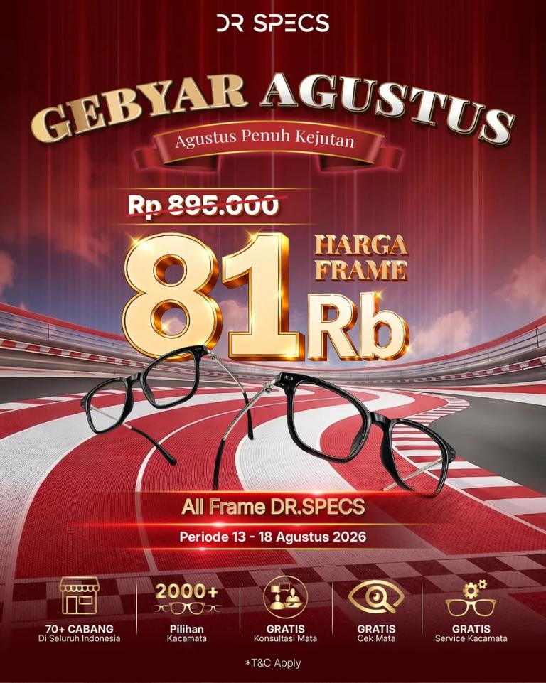 Gebyar Agustus: All Frame Rp81.000