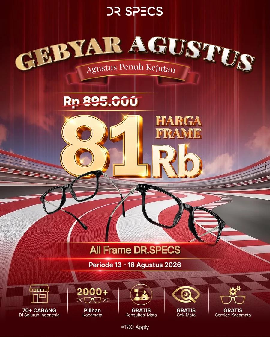 Gebyar Agustus: All Frame Rp81.000