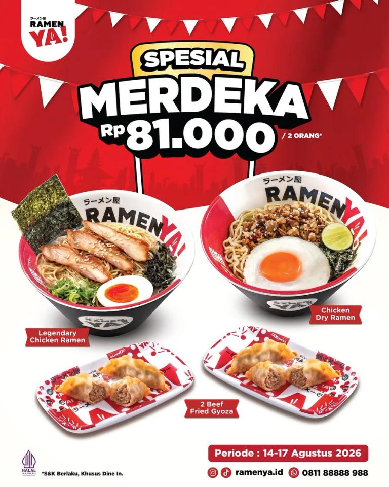 Spesial Merdeka: Makan Berdua Rp81.000