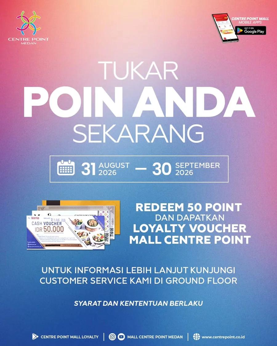 Tukar Poin: 50 Poin jadi Loyalty Voucher
