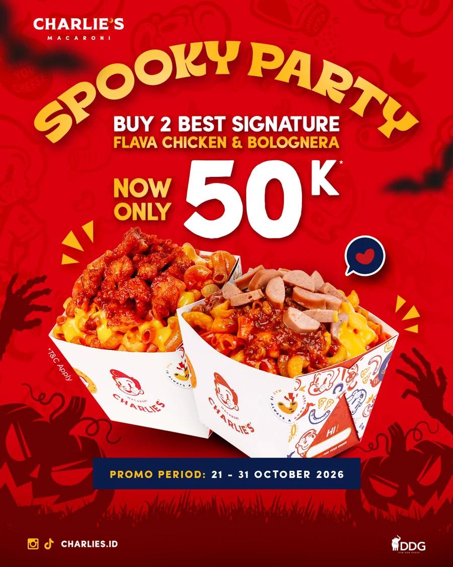 Spooky Party: 2 Best Signature Now Only Rp50.000