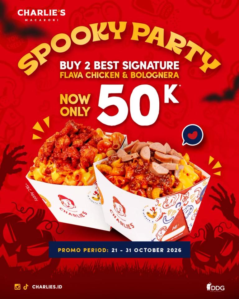 Spooky Party: 2 Best Signature Now Only Rp50.000