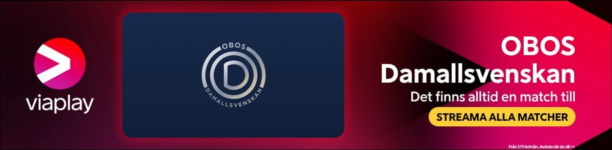 Stream OBOS Damallsvenskan on Viaplay