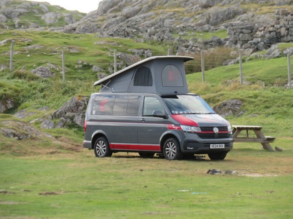 Fenyx parked up by the picnic bench