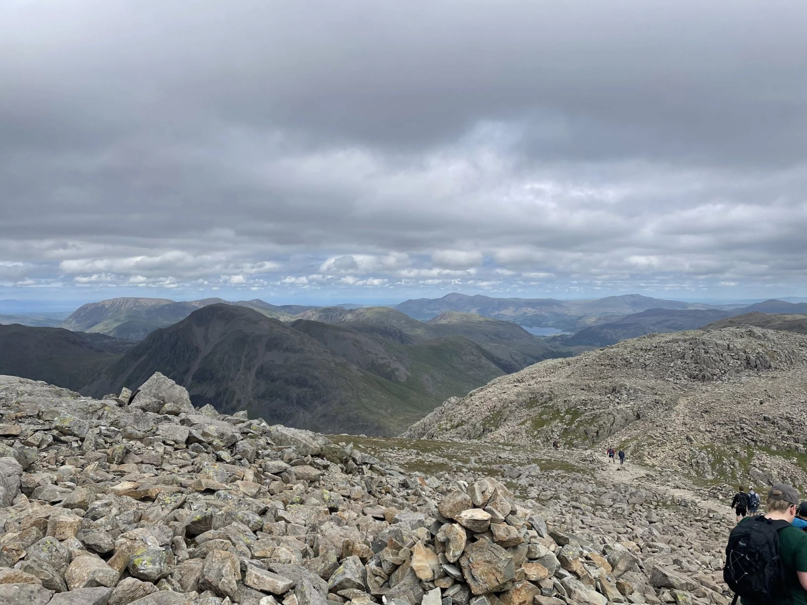 Boulders at Scarfell Pike, the highest peak on Engalnd