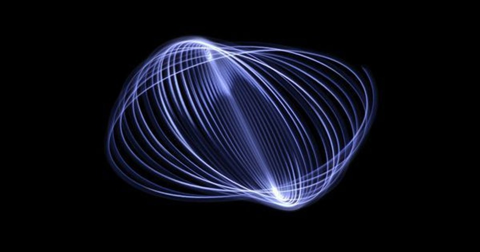 Abstract illustration of an interconnected light pattern representing entanglement, symbolizing the interconnected nature of the human body explored in this article.