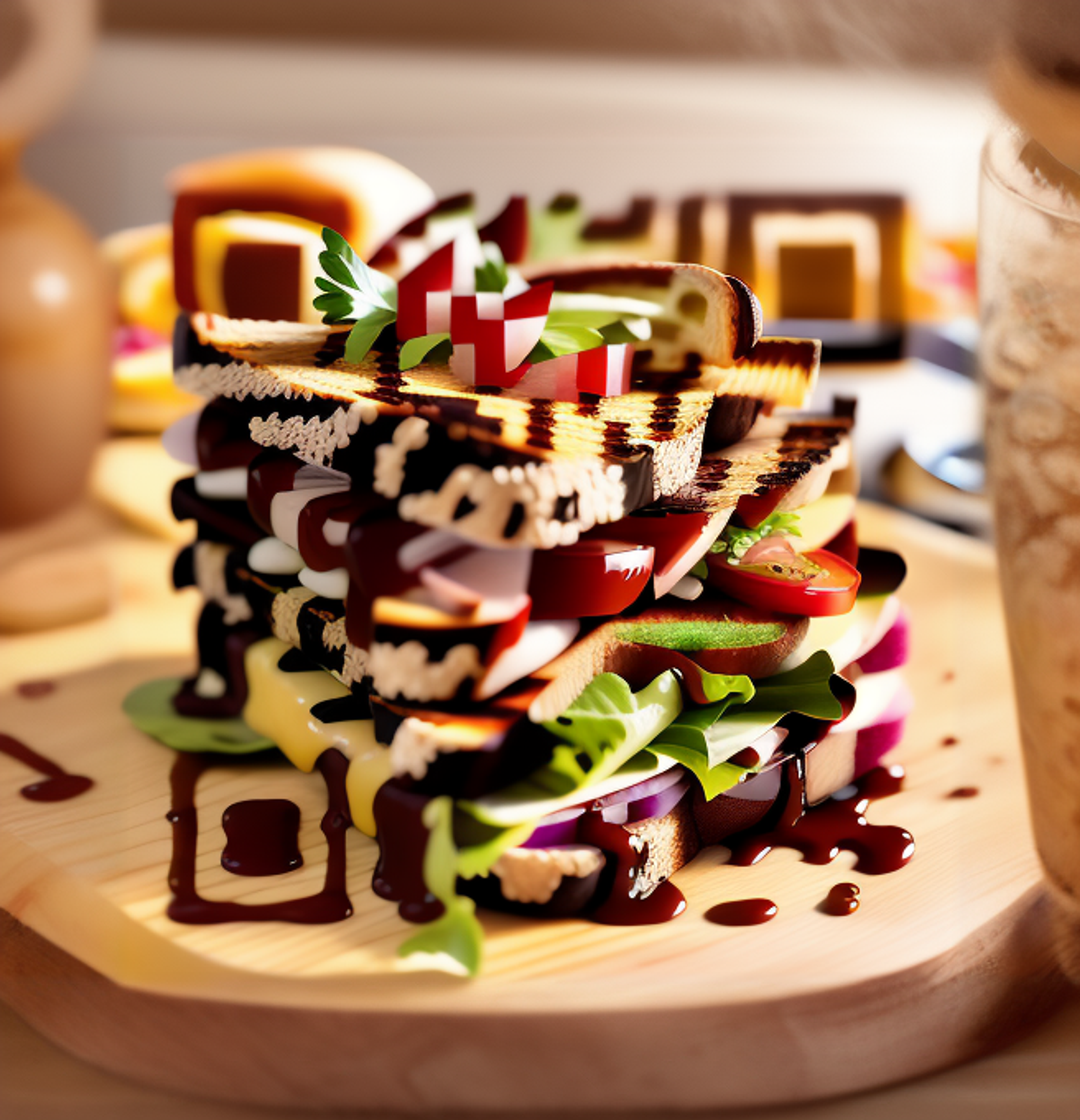 QR Code Art Example - Food