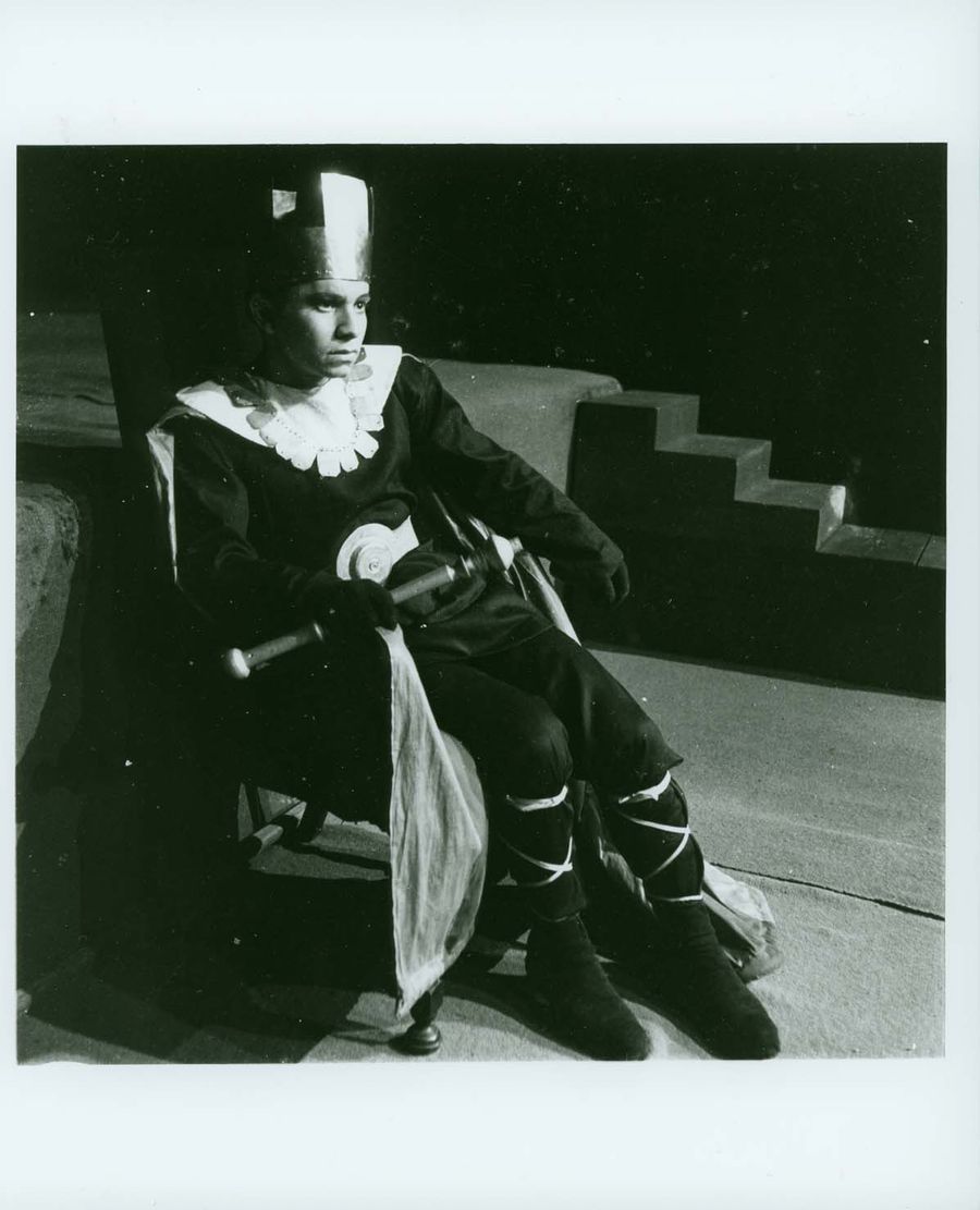 John Stix as Macbeth in the performance of Macbeth by William Shakespeare, May 1940