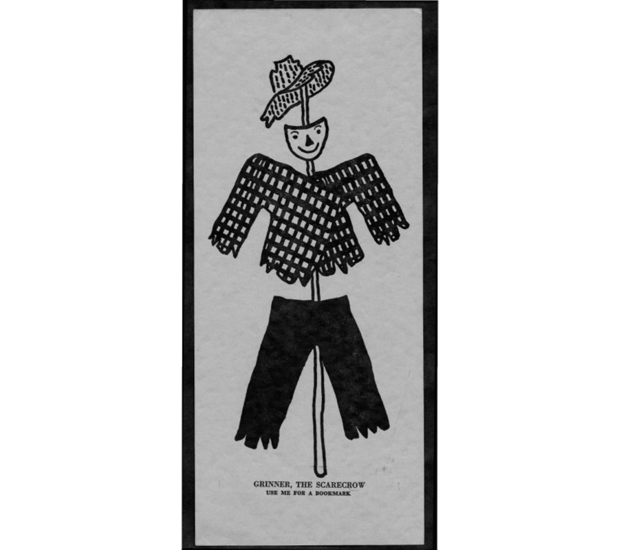 Program for More Straw for a Scarecrow, play by Betty Kelley, drawing by Carol Ann Ostrow.