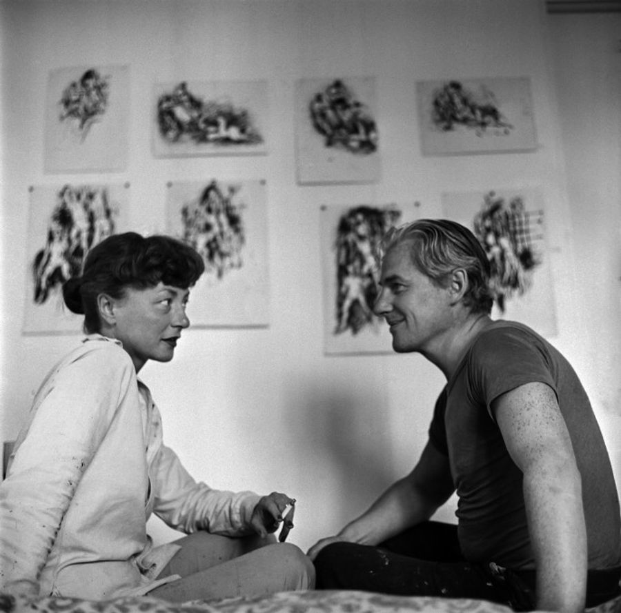 Elaine and Bill de Kooning, 1953.