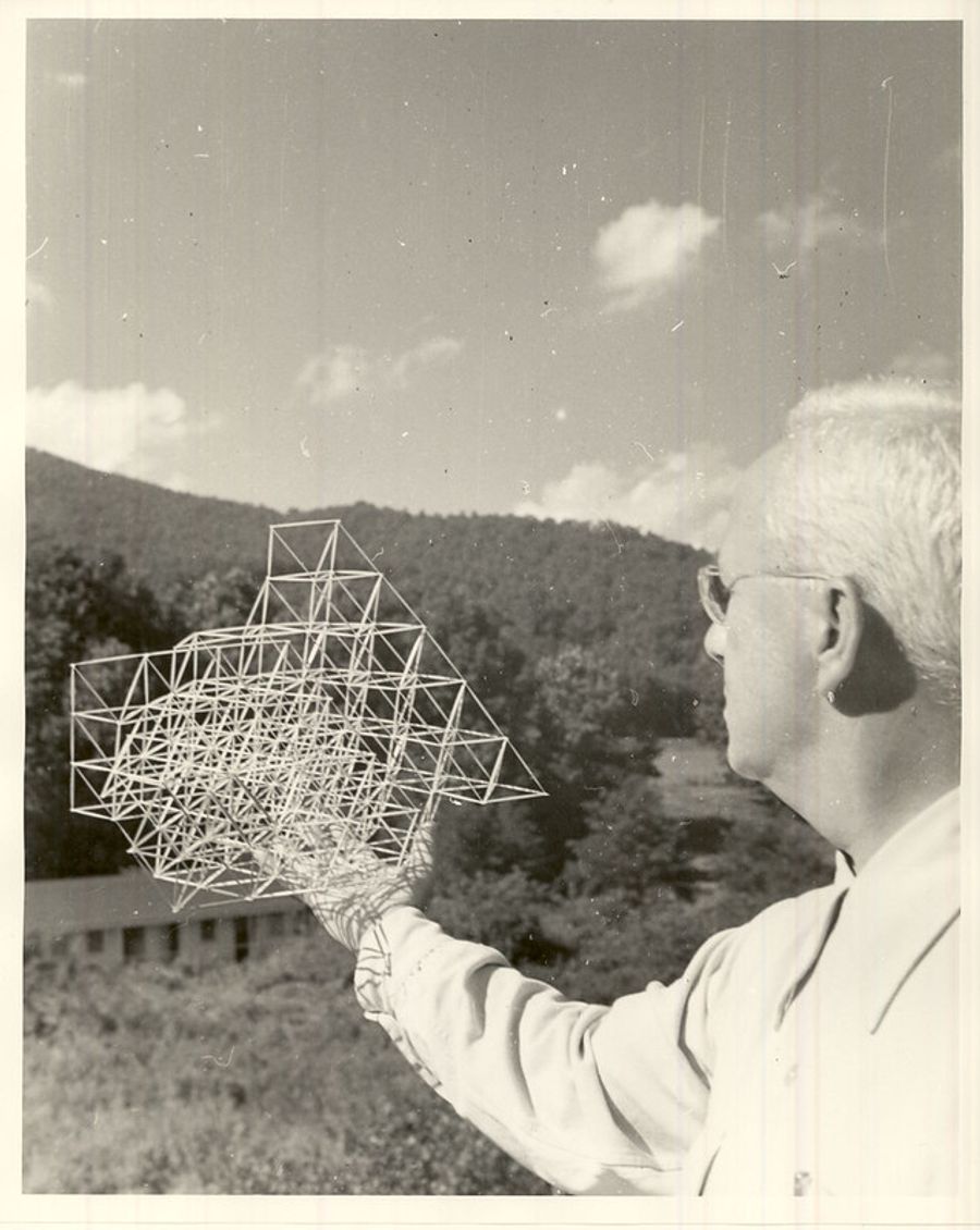 Buckminster Fuller in the summer of 1949.