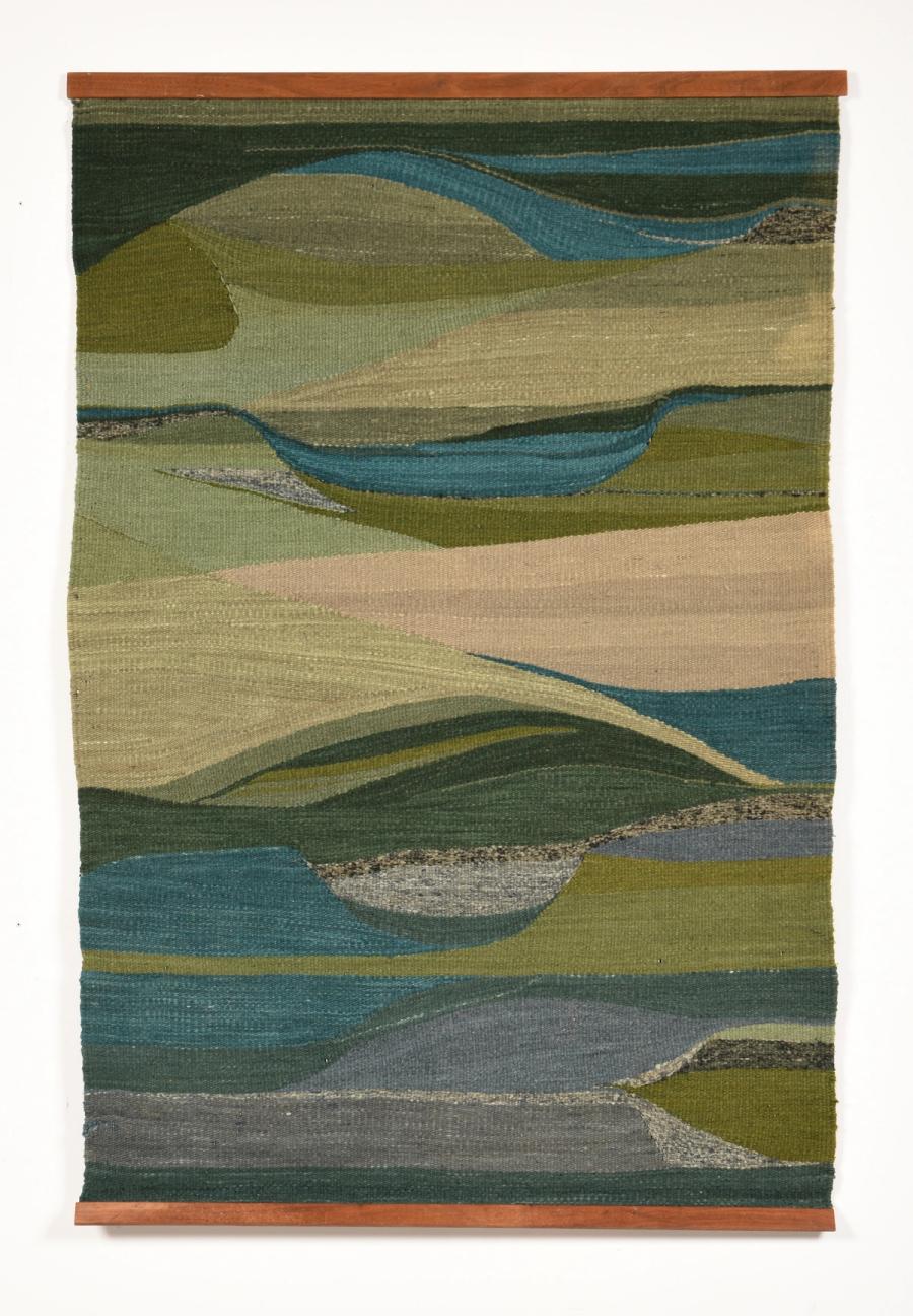 Woven tapestry by Joan Couch Loveless, Taos, NM.