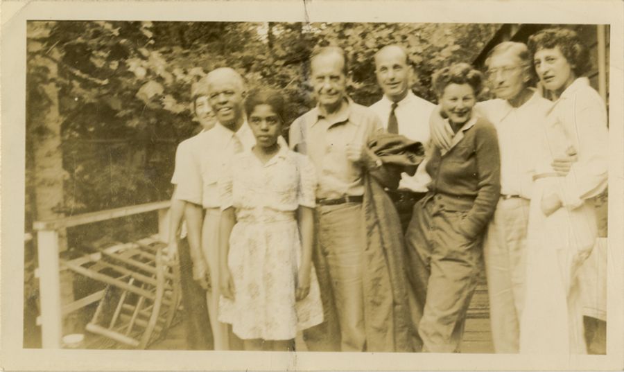 Roland Hayes and family at BMC. 