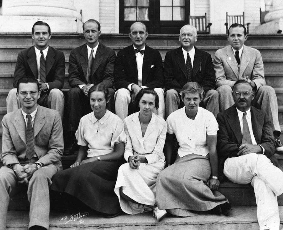 1933 founding faculty photo. 