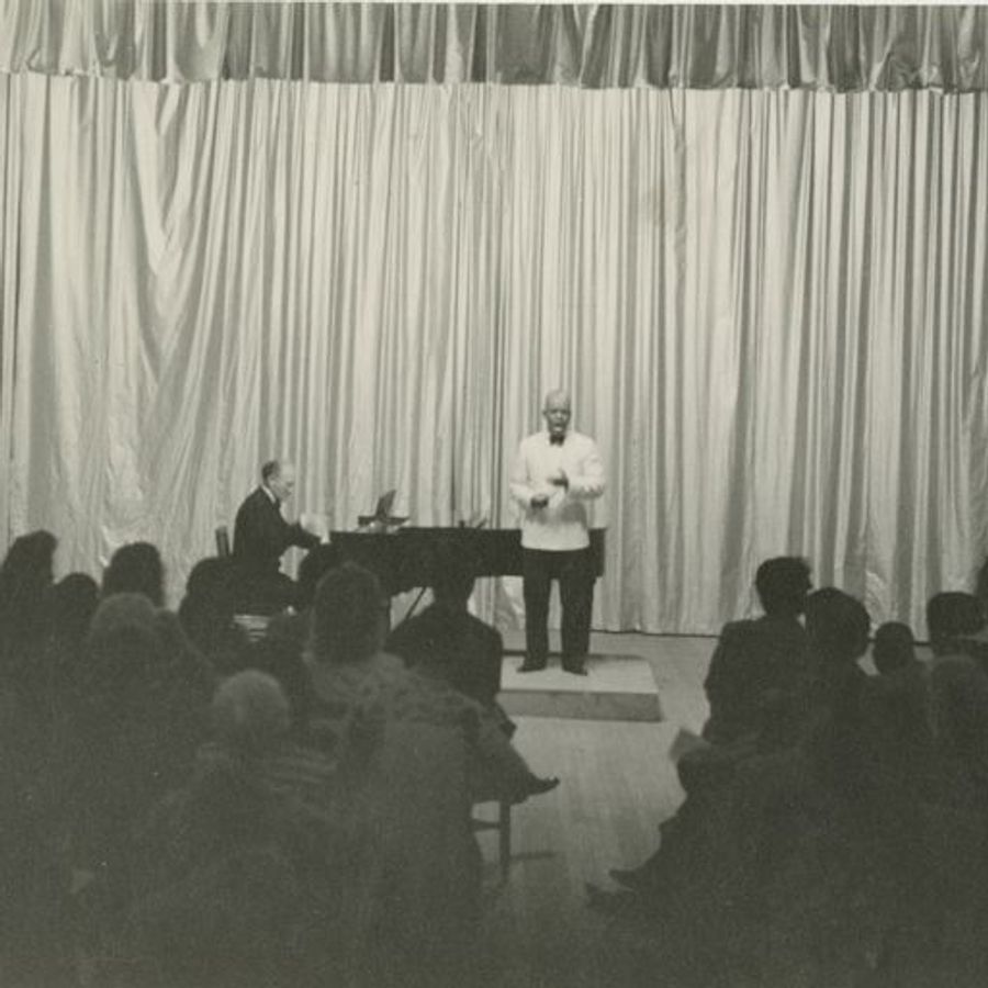 Roland Hayes concert at Black Mountain College.