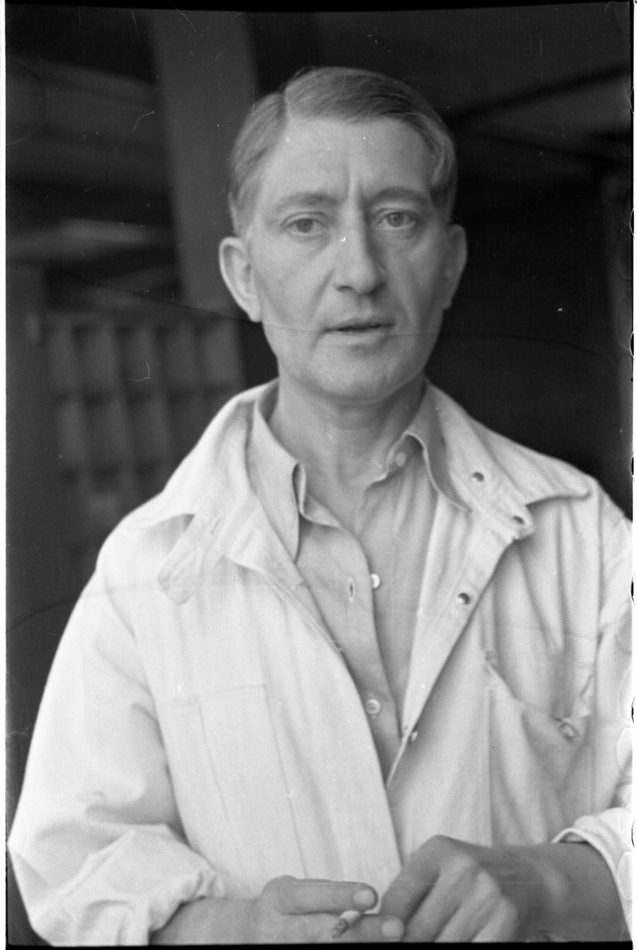 Josef Albers, 1937 at Lee Hall.  Photographer Helen M. Post