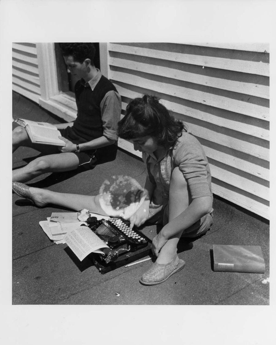Students studying, Blue Ridge campus, ca. 1940