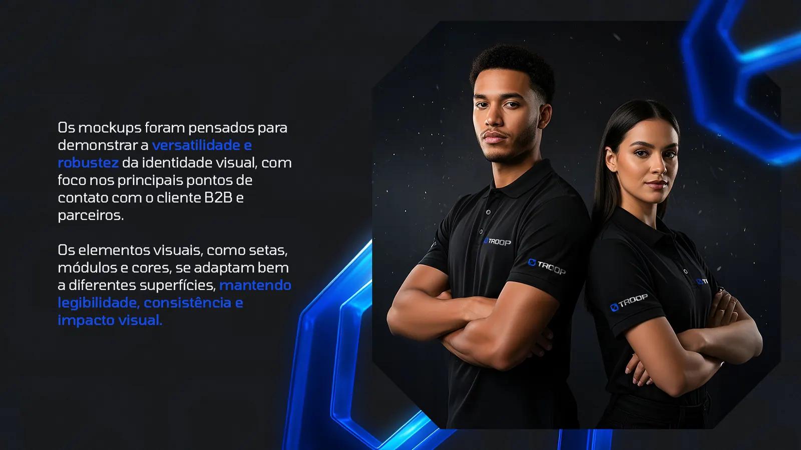 Identidade visual TROOP, TROOP