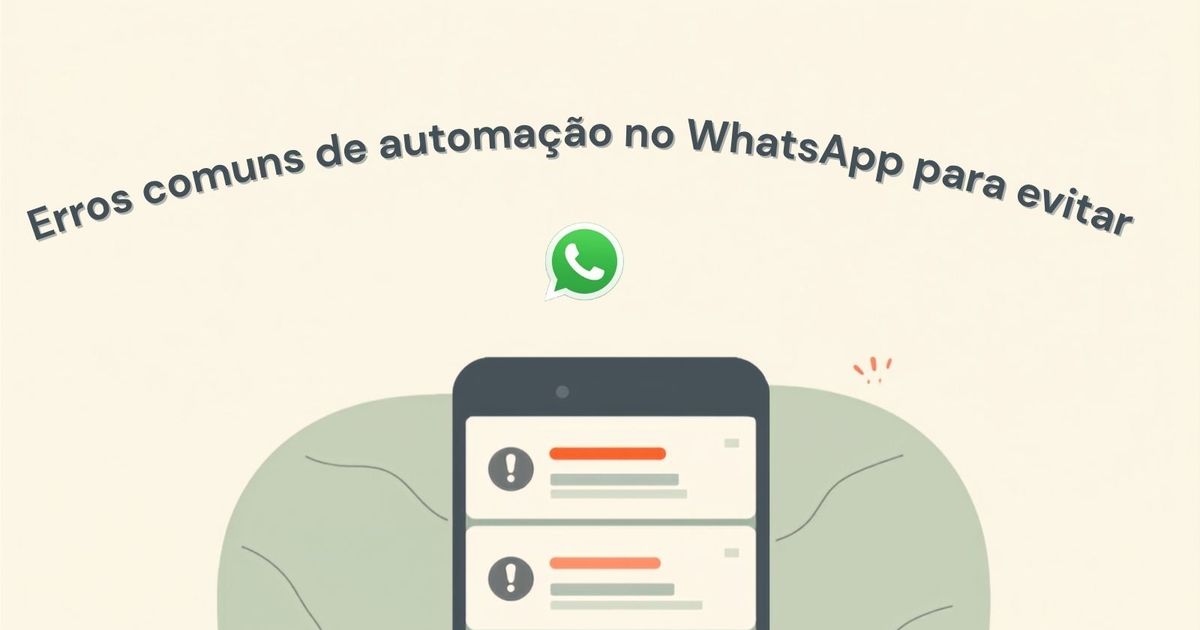 Erros Comuns de Automação no WhatsApp que Você Deve Evitar
