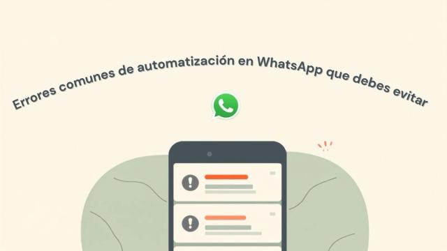Errores comunes de automatización de WhatsApp que debes evitar