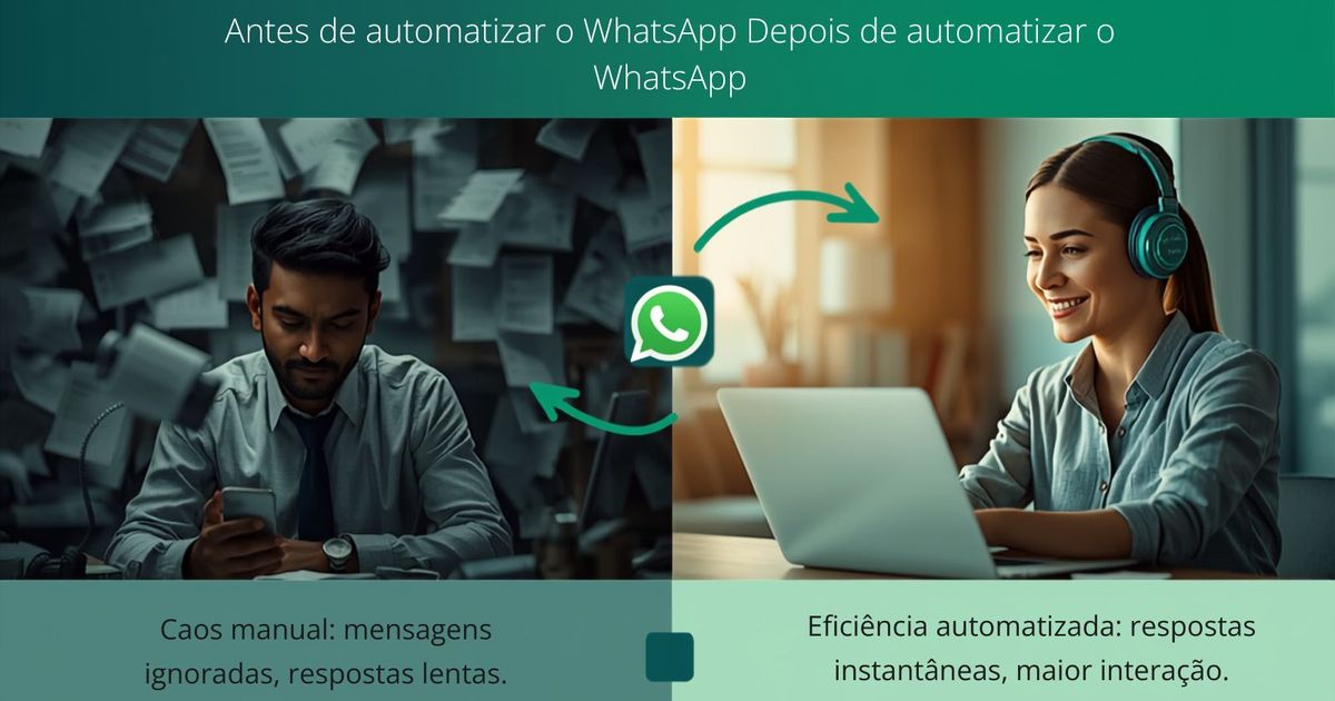 Antes e Depois de Automatizar o WhatsApp: O Que Realmente Muda no Seu Negócio