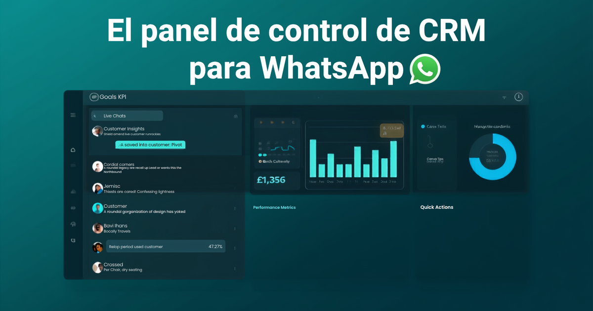 El dashboard de CRM con WhatsApp: cuando tu pipeline por fin dice la verdad