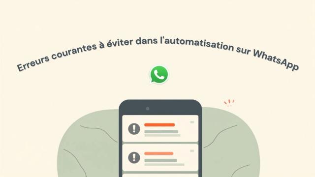 Les erreurs courantes d'automatisation WhatsApp a eviter