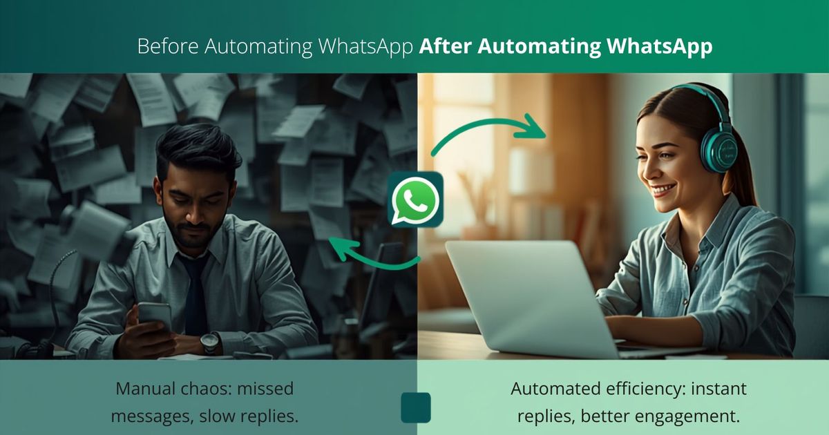 Before & After Automating WhatsApp: What Actually Changes for Your Business