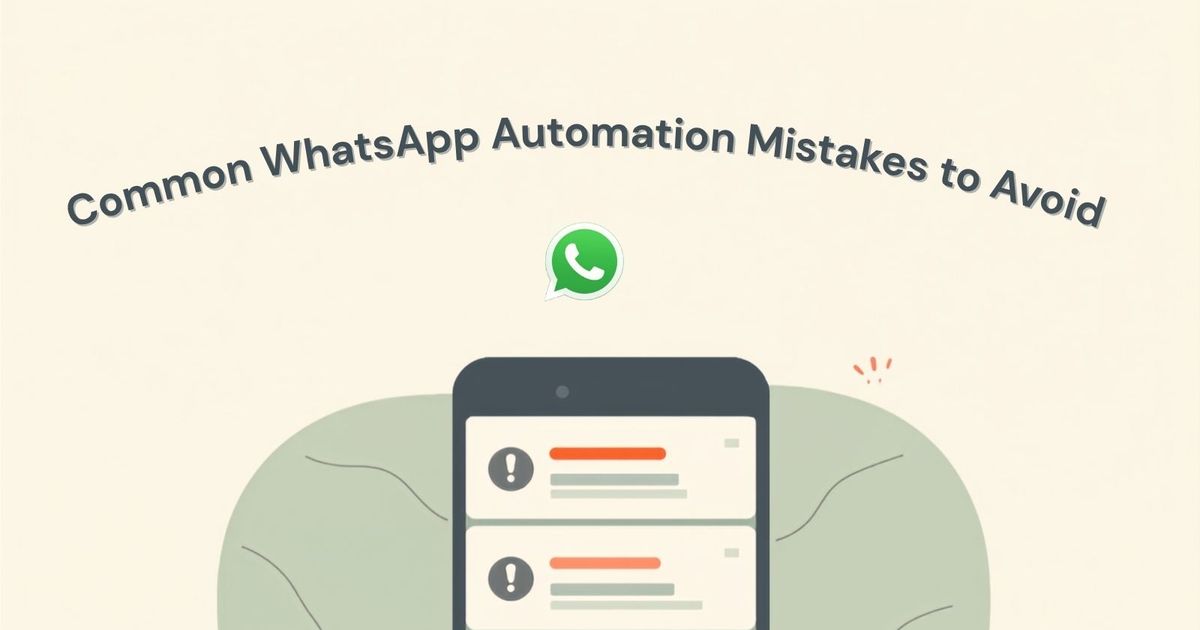 Common WhatsApp Automation Mistakes to Avoid