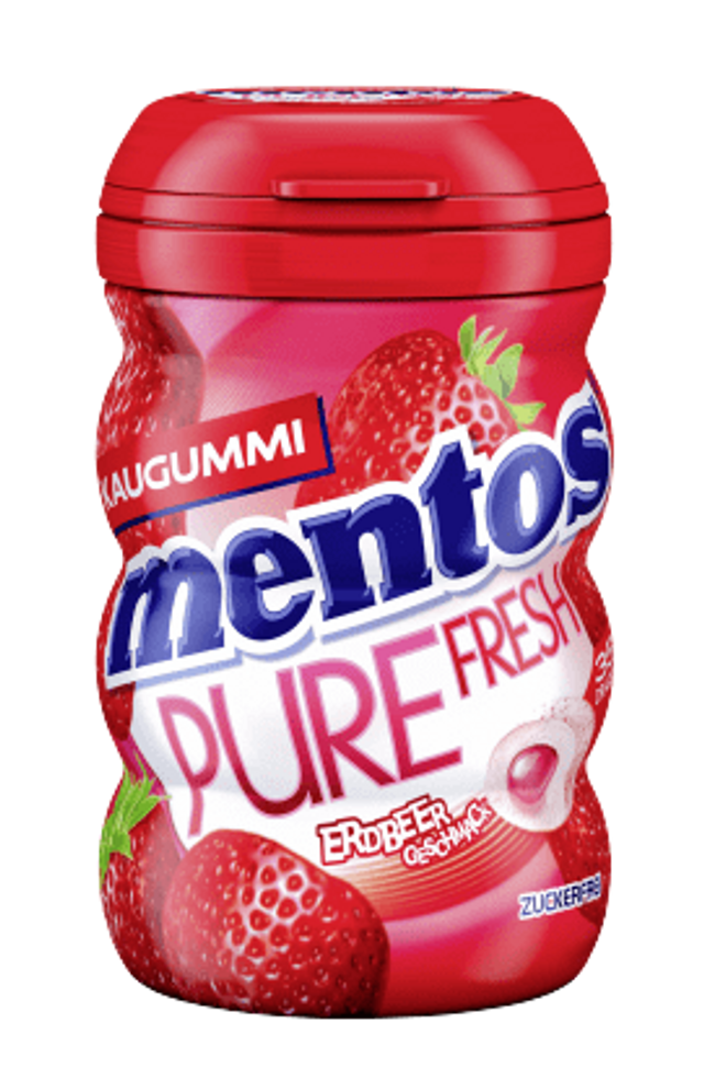 Mentos Kaugummi Pure Fresh Erdbeere