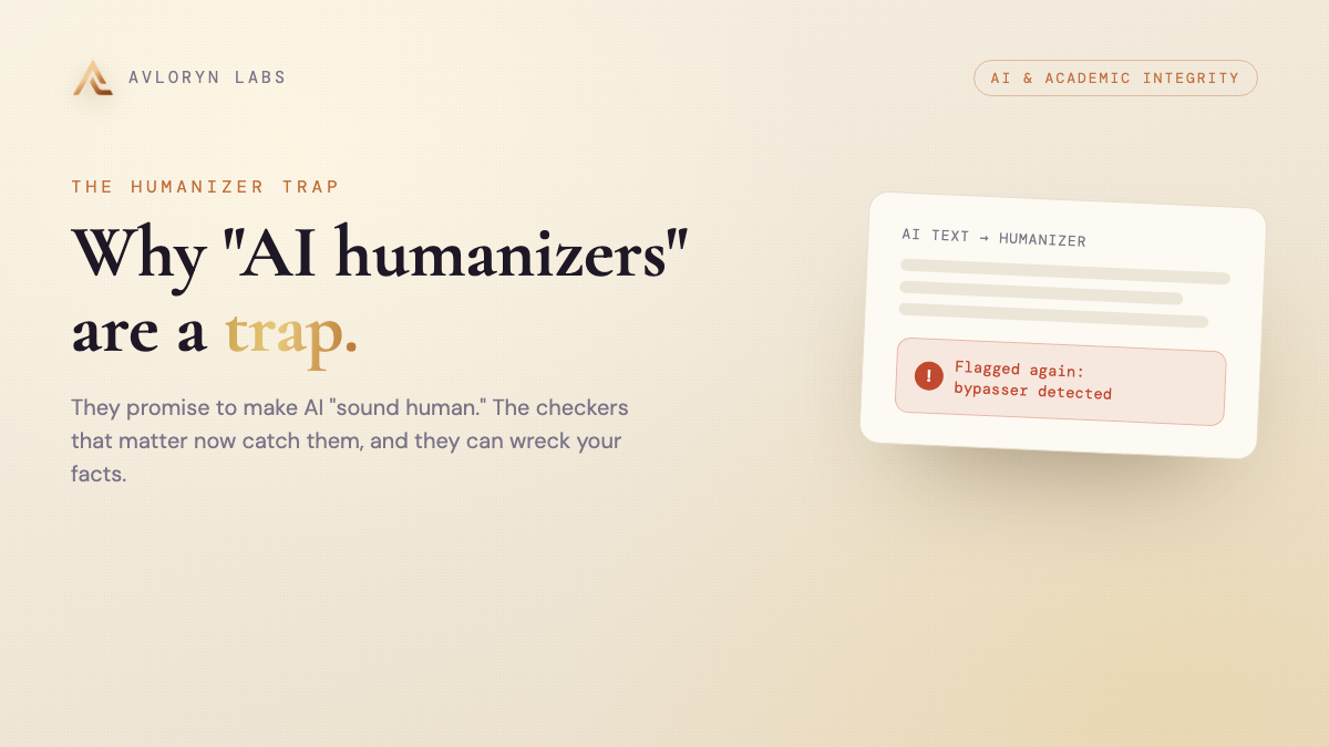 Why "AI Humanizer" Tools Are a Trap for Students