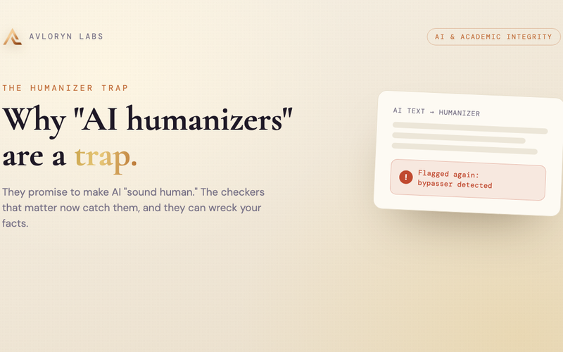 Why "AI Humanizer" Tools Are a Trap for Students
