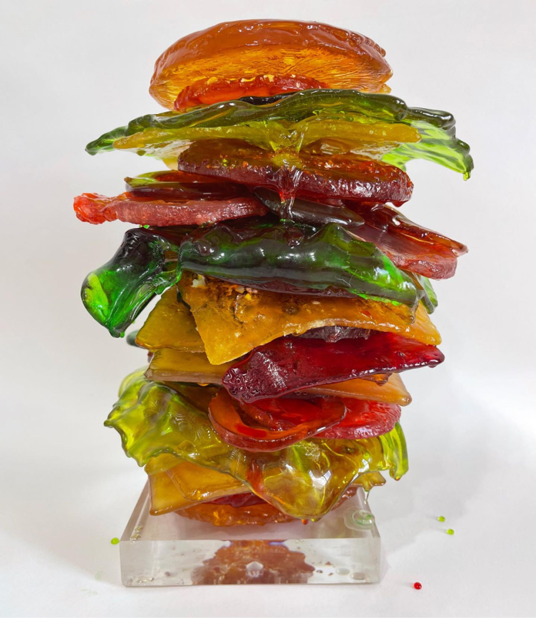 sugar sculpture of a sandwich