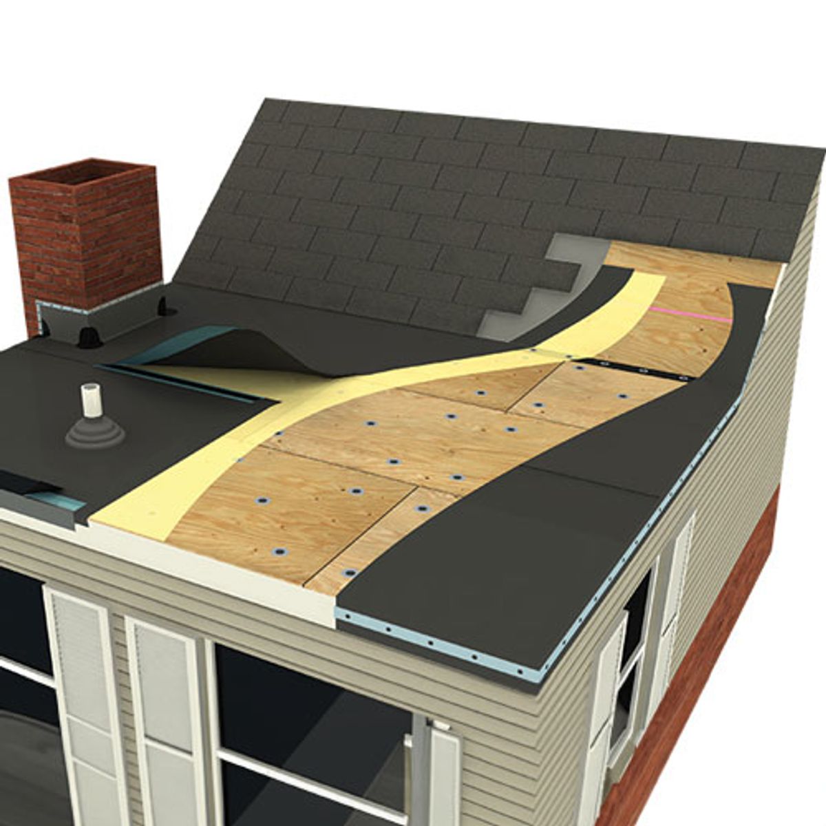 EPDM Rubber Image - Flat Roof replacement Cost