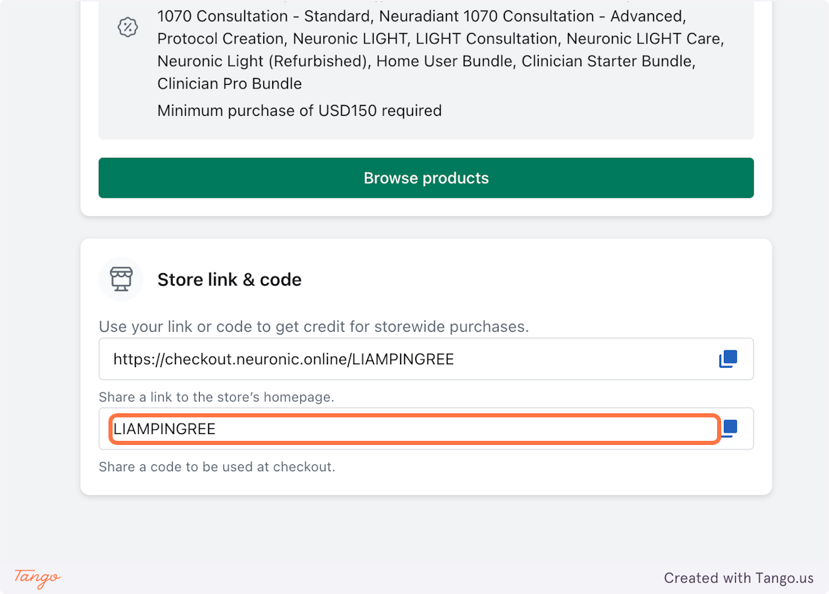 Your code to provide customers a discount can be found here