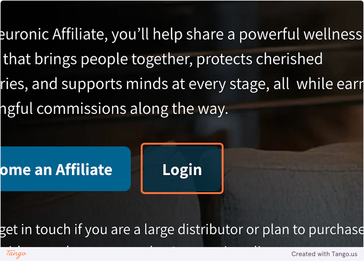 Click on Login