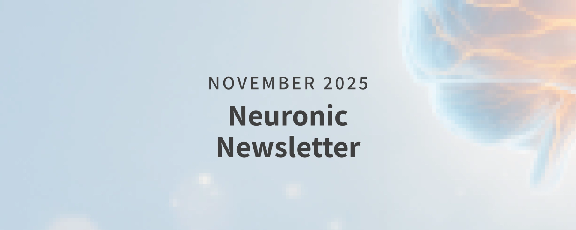 November 2025 Neuronic Newsletter cover
