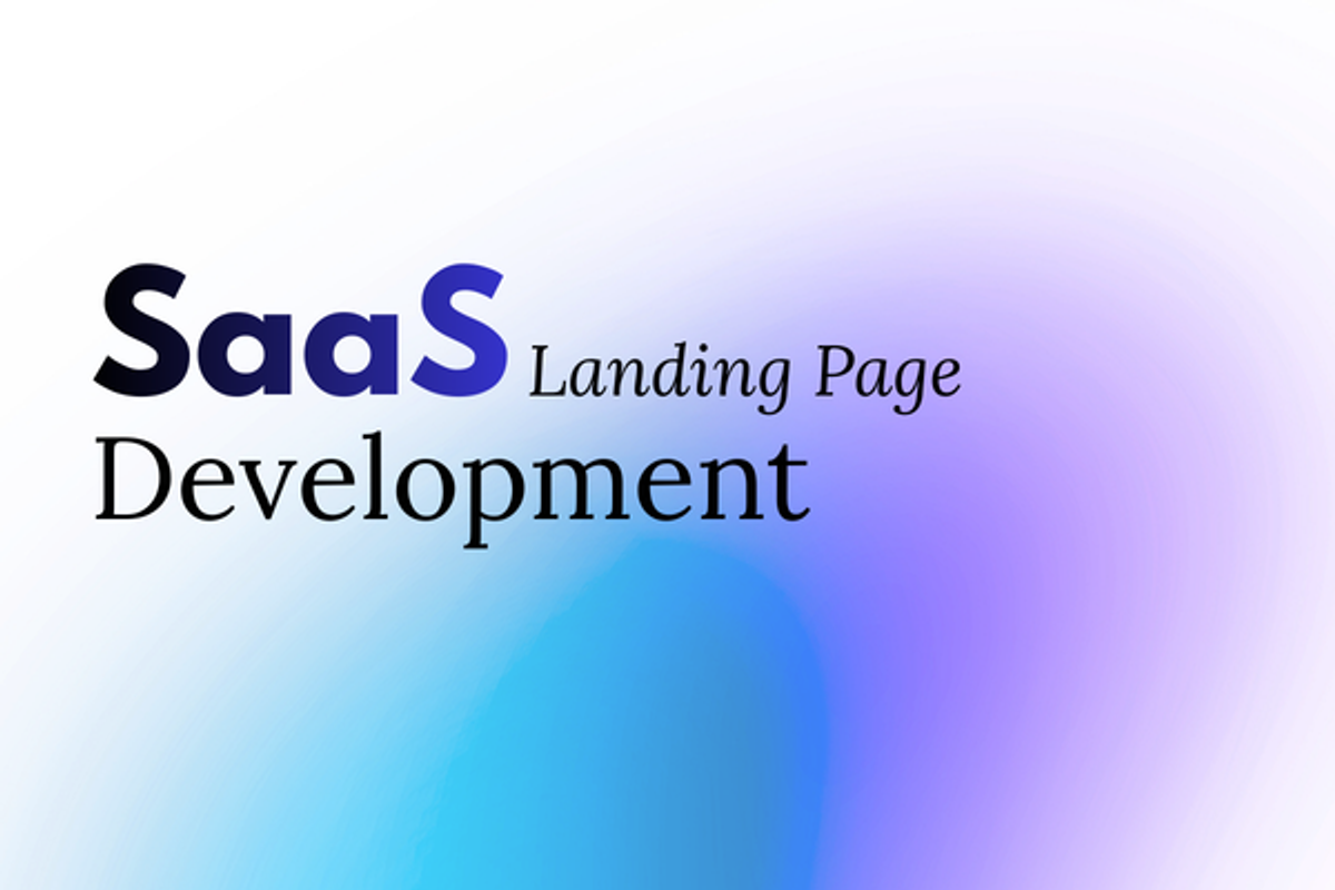 SaaS landing page development