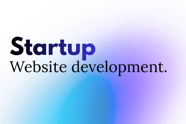 Startup website development