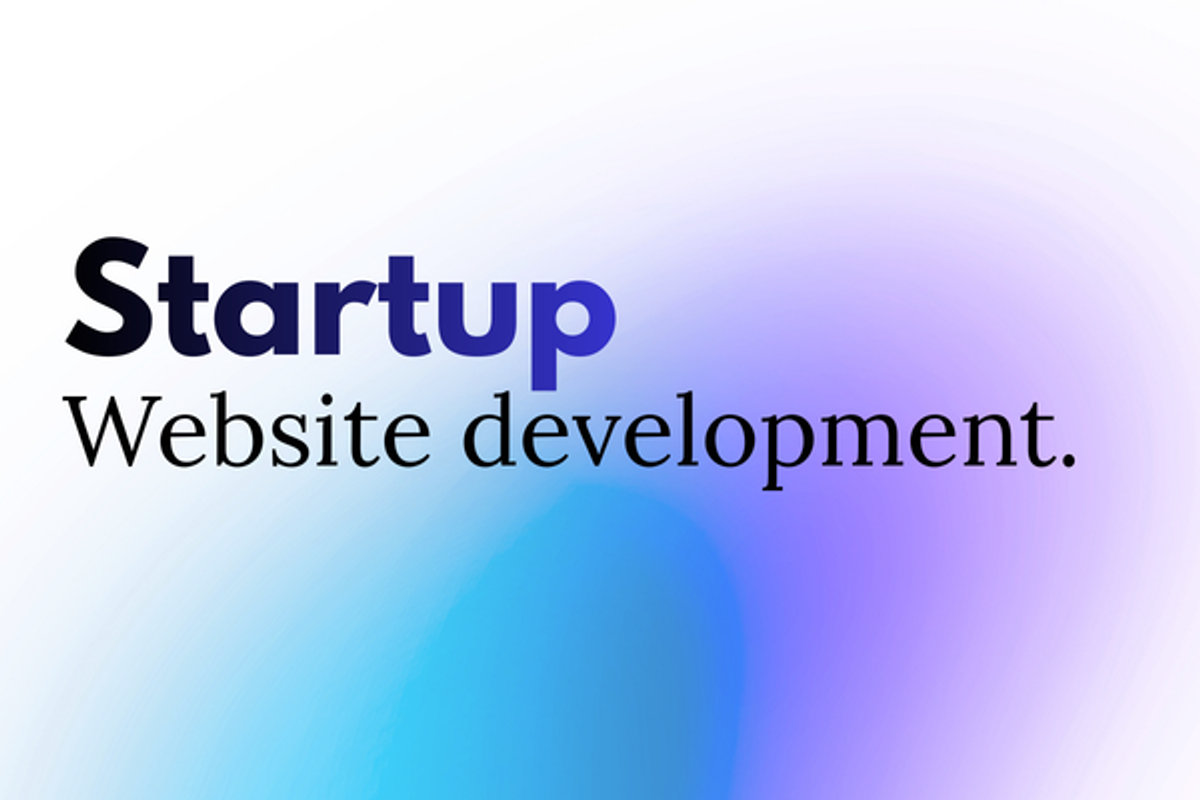 Startup website development